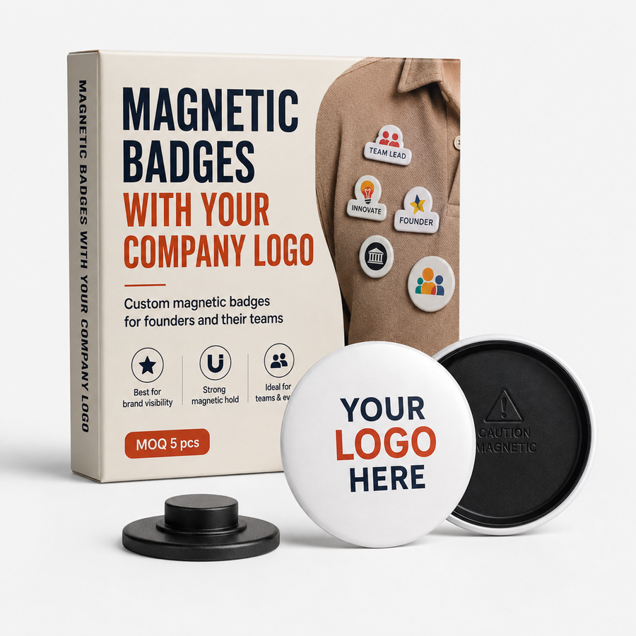 Customized Magnetic Badge | Wear Your Brand | My Print Warriors