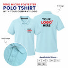 Customized 100% Micro Polyester Polo T-Shirt With Your Company Logo | Order Logo Printed Tees | My Print Warriors - Image 1