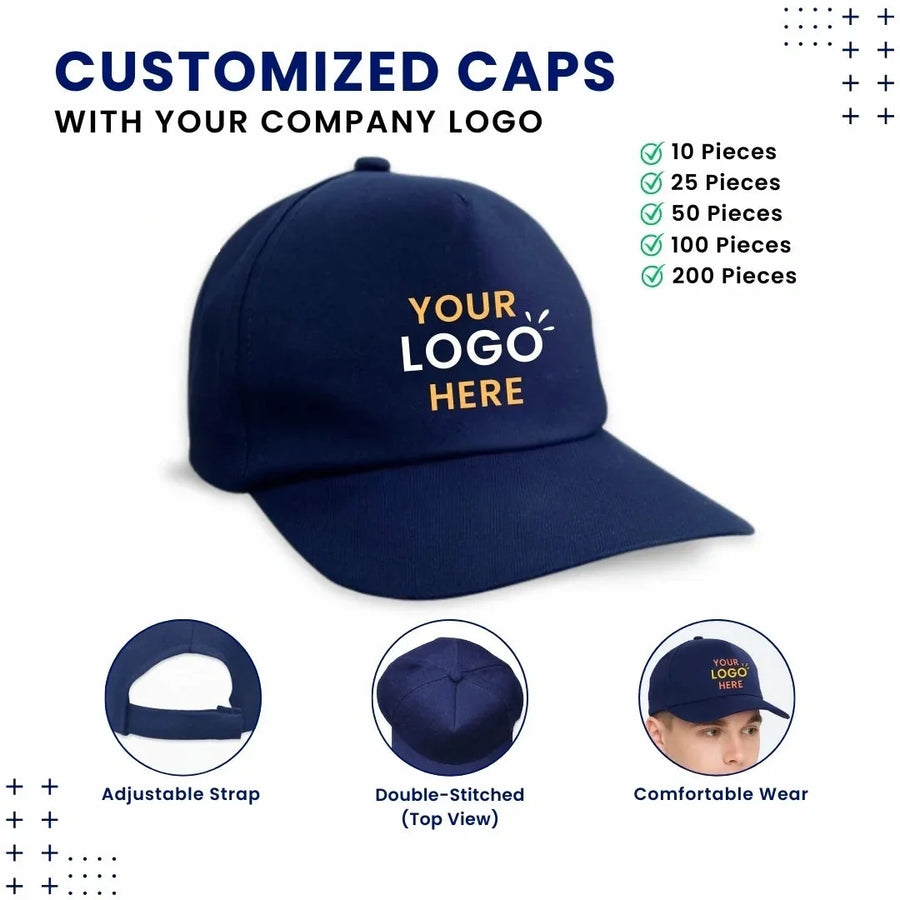 Customized Caps | Customized With Your Company Logo | My Print Warriors - Matty Fabric - Image 1