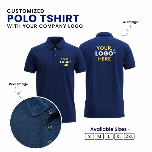 Customized Logo Printed T-Shirt | With Your Company Logo | For Events & Team Uniforms | My Print Warriors - Matty Cotton - Image 1