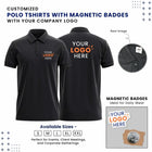 Customized Polo T-Shirt With Logo Cutout Badge | With Your Company Logo | My Print Warriors - Image 1