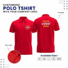 Customized Polo T-Shirt With Your Company Logo | Order Logo Printed Tees | My Print Warriors - Black to Orange - Image 3