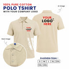 Customized 100% Pure Cotton Polo T-Shirt With Your Company Logo | Order Logo Printed Tees | My Print Warriors - Military Green to Chestnut - Image 3