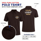Customized 100% Pure Cotton Polo T-Shirt With Your Company Logo | Order Logo Printed Tees | My Print Warriors - Emerald to Sky Blue - Image 4