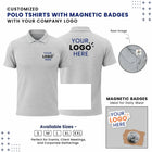 Customized Polo T-Shirt With Logo Cutout Badge | With Your Company Logo | My Print Warriors - Image 4