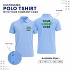 Customized Polo T-Shirt With Your Company Logo | Order Logo Printed Tees | My Print Warriors - Purple to Green - Image 4