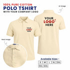 Customized 100% Pure Cotton Polo T-Shirt With Your Company Logo | Order Logo Printed Tees | My Print Warriors - Emerald to Sky Blue - Image 5