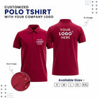 Customized Polo T-Shirt With Your Company Logo | Order Logo Printed Tees | My Print Warriors - Black to Orange - Image 6