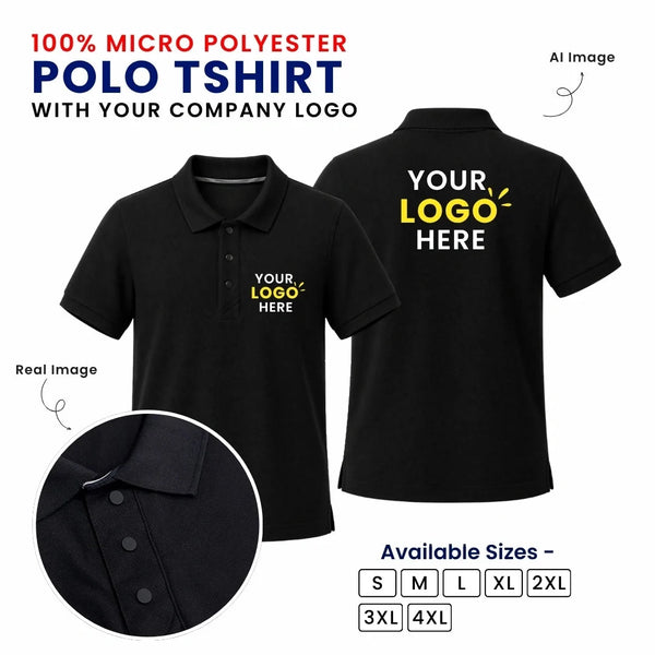 Customized Logo Printed T-Shirt | With Your Company Logo | For Events & Team Uniforms | My Print Warriors - Micro Polyester - Image 6
