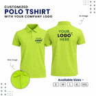 Customized Polo T-Shirt With Your Company Logo | Order Logo Printed Tees | My Print Warriors - Purple to Green - Image 6