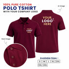 Customized 100% Pure Cotton Polo T-Shirt With Your Company Logo | Order Logo Printed Tees | My Print Warriors - Navy to Turquoise Blue - Image 6