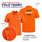 Customized 100% Pure Cotton Polo T-Shirt With Your Company Logo | Order Logo Printed Tees | My Print Warriors - Navy to Turquoise Blue - Image 7