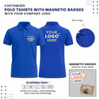 Customized Polo T-Shirt With Logo Cutout Badge | With Your Company Logo | My Print Warriors - Image 7