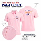 Customized 100% Pure Cotton Polo T-Shirt With Your Company Logo | Order Logo Printed Tees | My Print Warriors - Navy to Turquoise Blue - Image 8