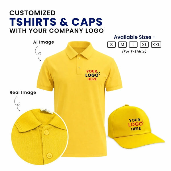 Customized Polo T-Shirt & Cap  | With Your Company Logo | My Print Warriors - Image 8
