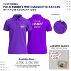 Customized Polo T-Shirt With Logo Cutout Badge | With Your Company Logo | My Print Warriors - Image 9