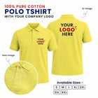 Customized 100% Pure Cotton Polo T-Shirt With Your Company Logo | Order Logo Printed Tees | My Print Warriors - Emerald to Sky Blue - Image 9