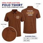Customized 100% Pure Cotton Polo T-Shirt With Your Company Logo | Order Logo Printed Tees | My Print Warriors - Military Green to Chestnut - Image 10