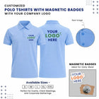 Customized Polo T-Shirt With Logo Cutout Badge | With Your Company Logo | My Print Warriors - Image 12